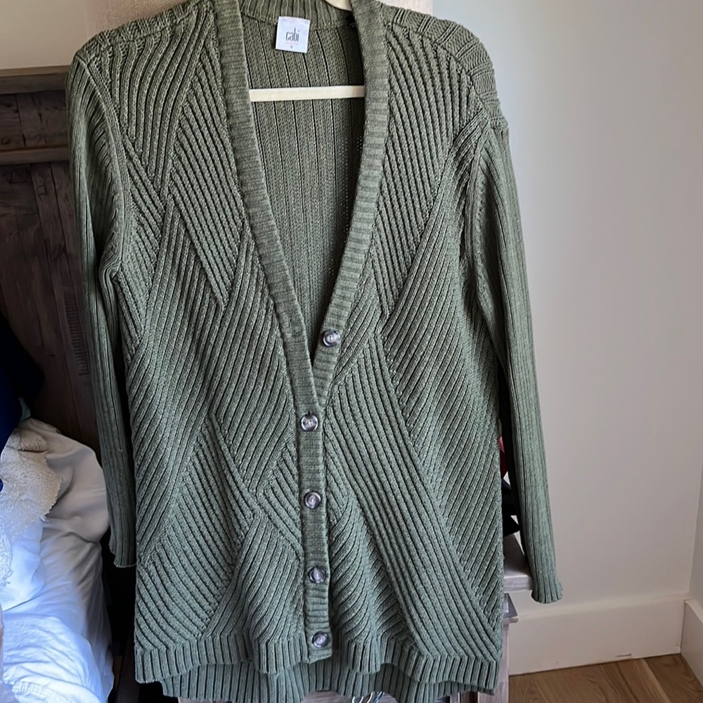 Cabi size S green sweater